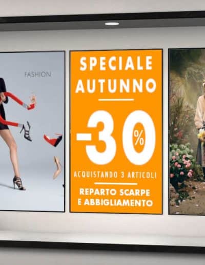 Monitor da Vetrina per addobbi autunnali