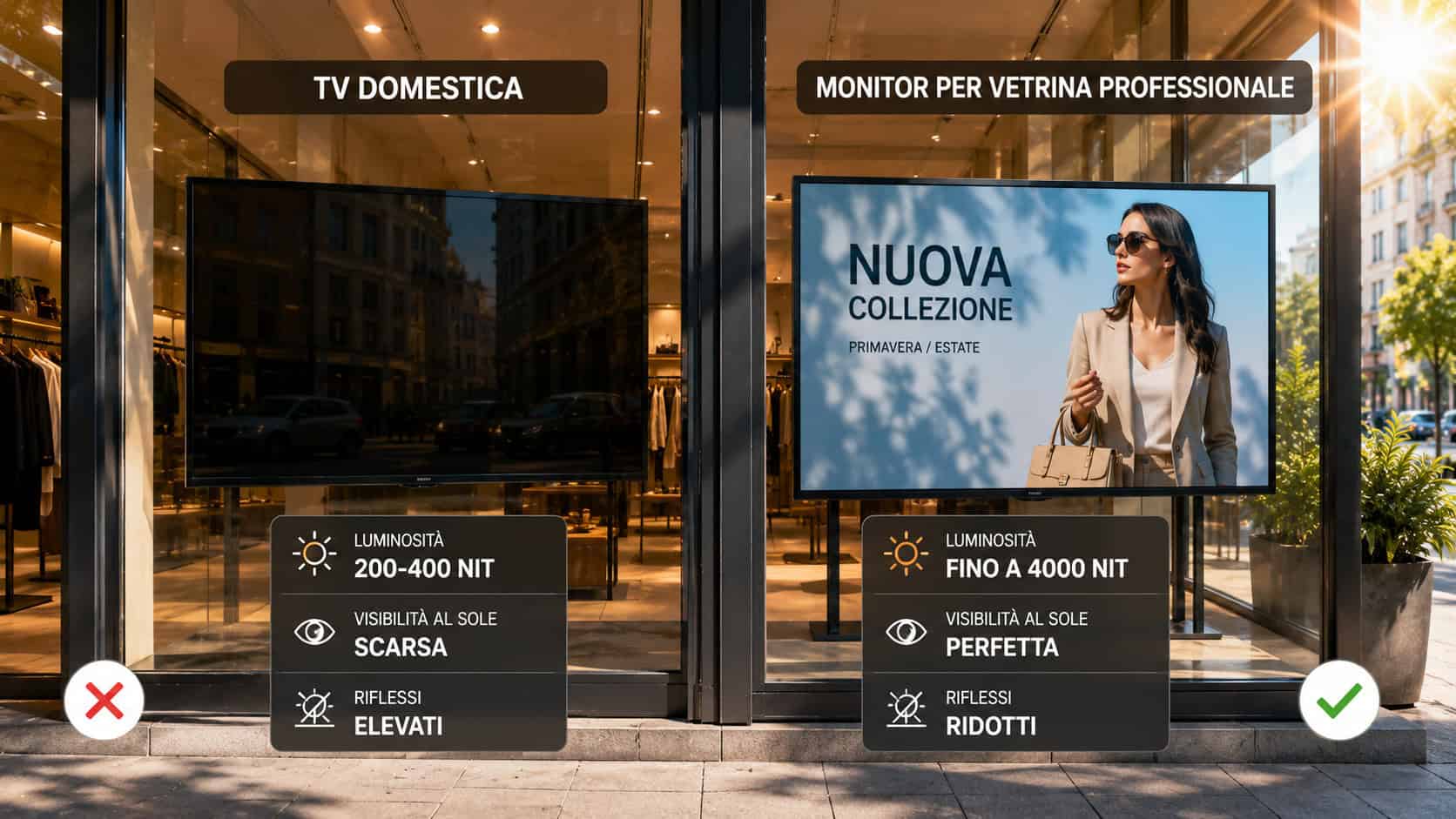 Perché un monitor per negozi è diverso da una TV Perché un monitor per negozi è diverso da una TV