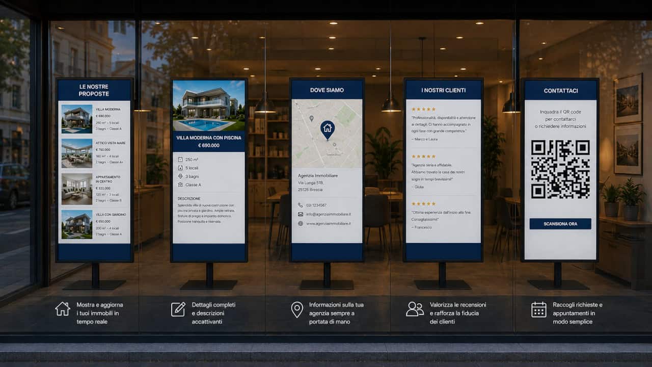 Come gestire gli annunci dei monitor vetrina agenzia immobiliare Come gestire gli annunci dei monitor vetrina agenzia immobiliare