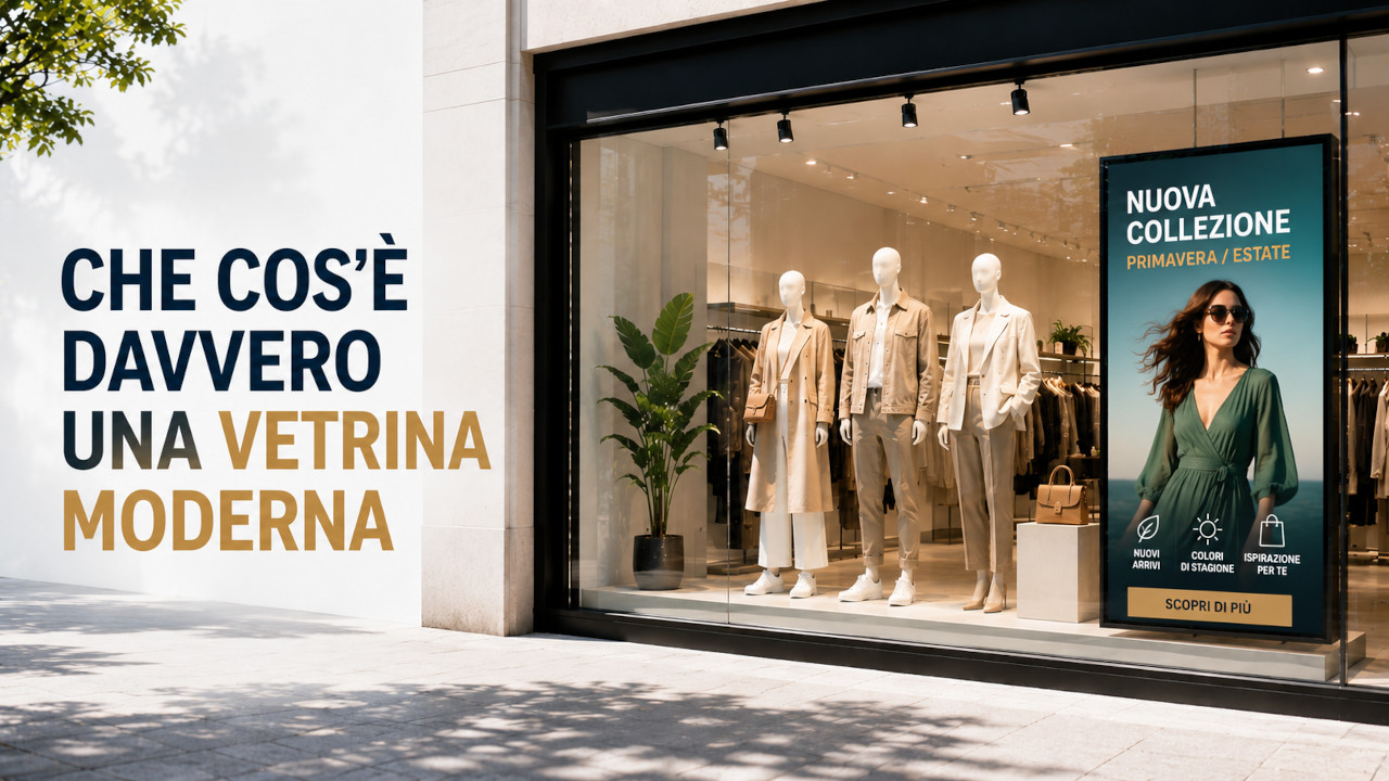 Che cos'è davvero una vetrina moderna Che cos'è davvero una vetrina moderna