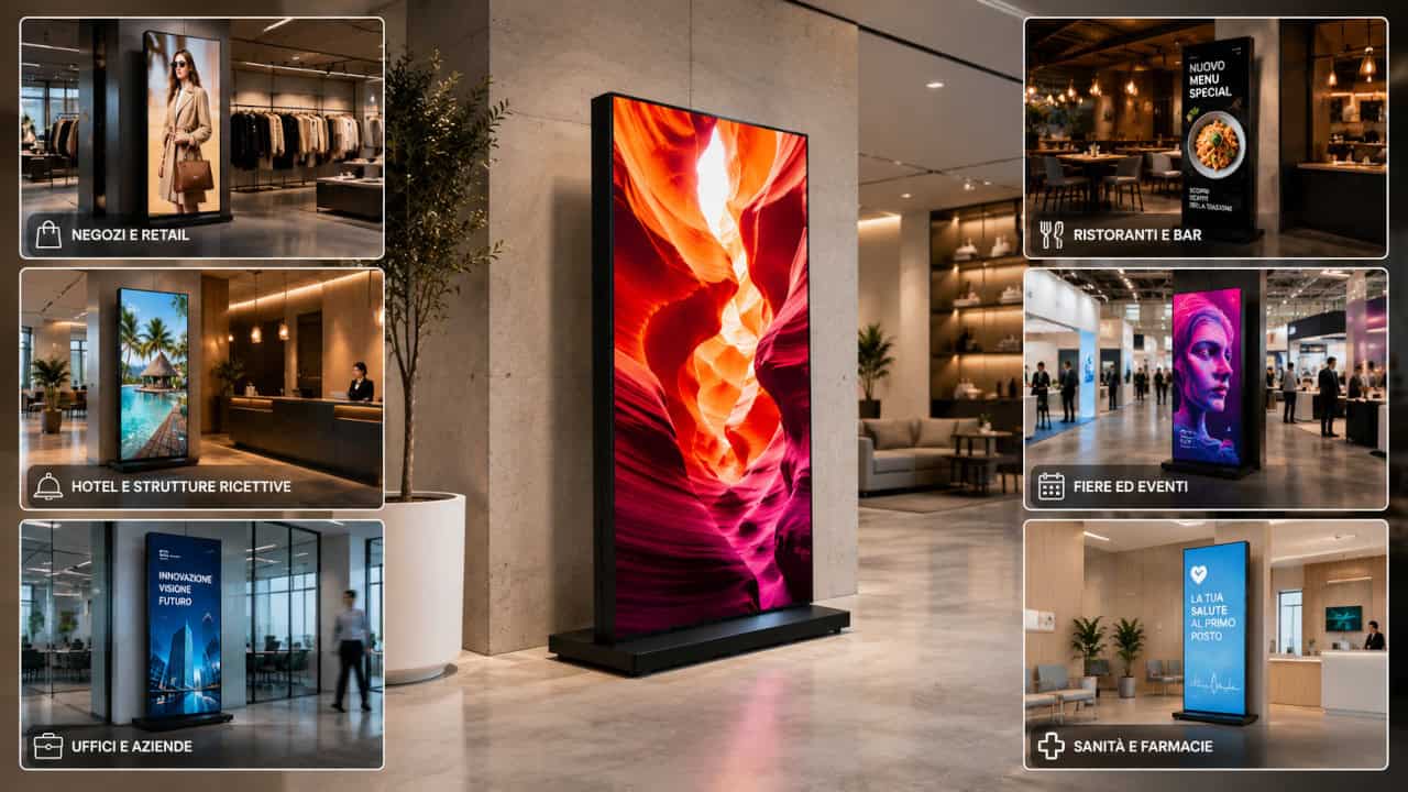 Dove utilizzare un Poster LED Dove utilizzare un Poster LED