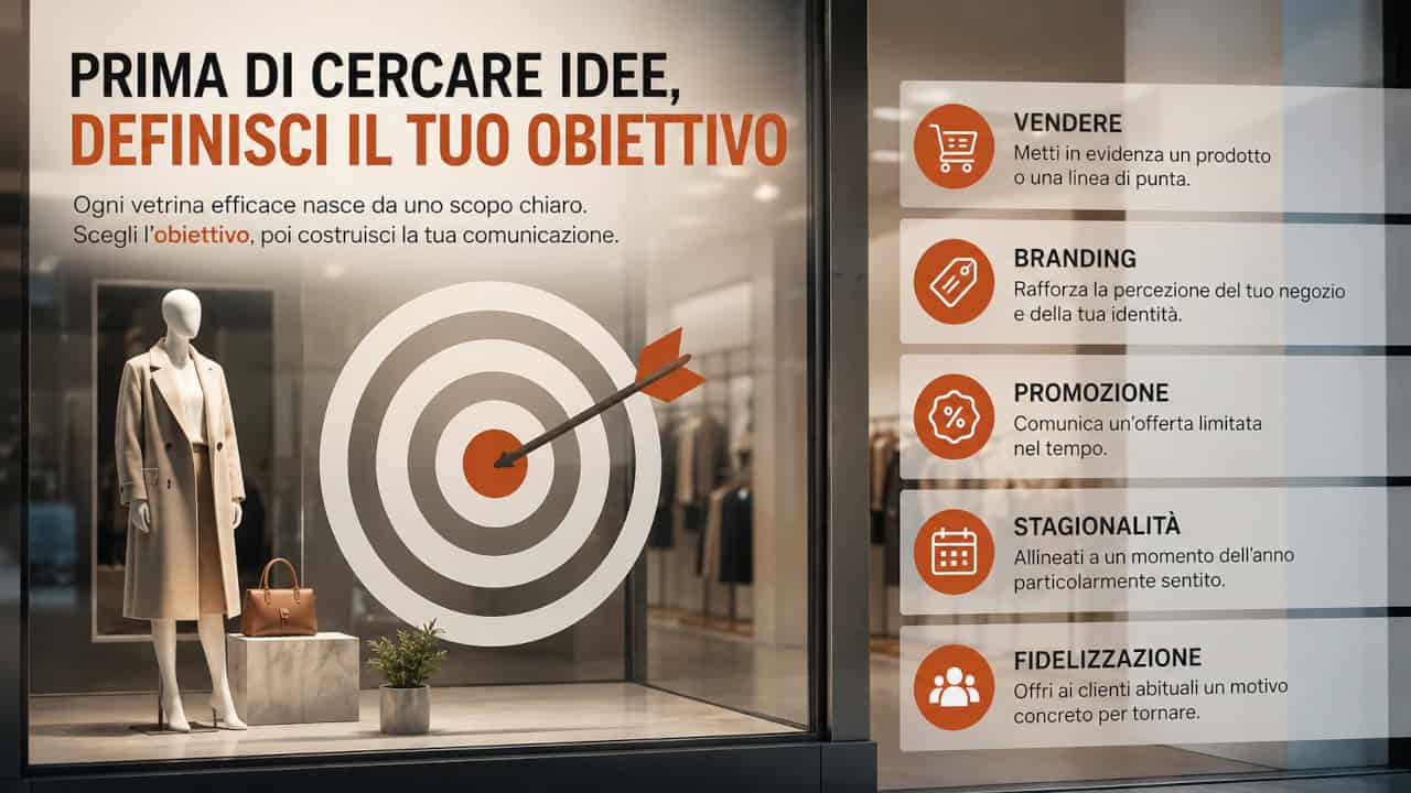 Prima di cercare idee, definisci il tuo obiettivo