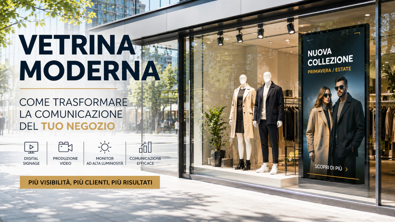 Vetrina moderna: come trasformare la comunicazione del tuo negozio Vetrina moderna
